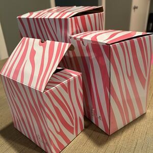 Pink Zebra base, liner and tribal cover Shade